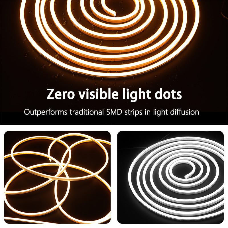 CV88 16.4ft Silicon Strip Light 12V Cuttable LED Strip Light 2700K-5000K CCT,648 LEDs/M, Ra 90+, UL Listed for Kitchen, Cabinets