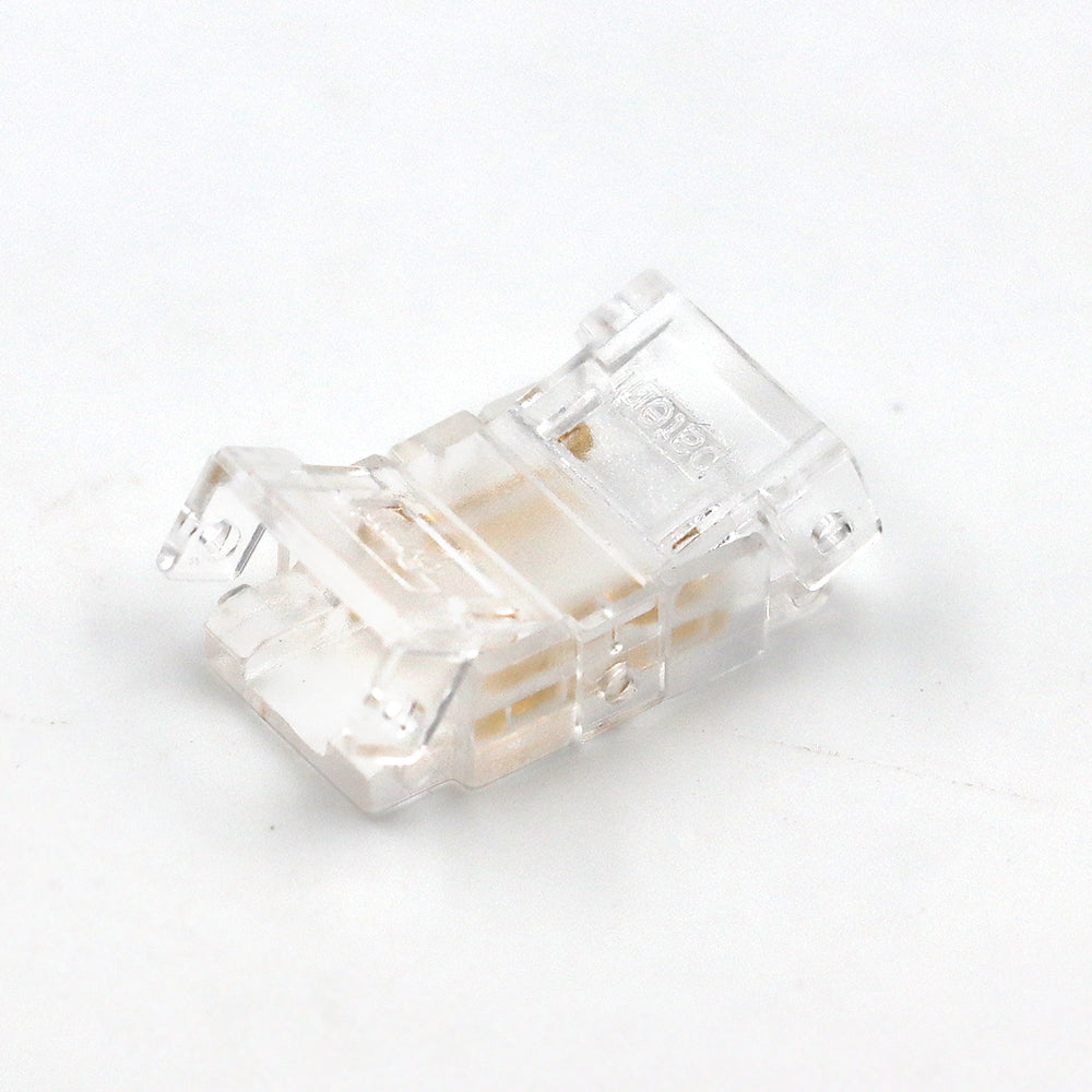 2Pin 5mm 12V Solderless COB LED Strip Connectors Kit( COB mini crystal buckle) With Fast Connectable, Gapless/Splice Connector & L-shaped/Corner Connector