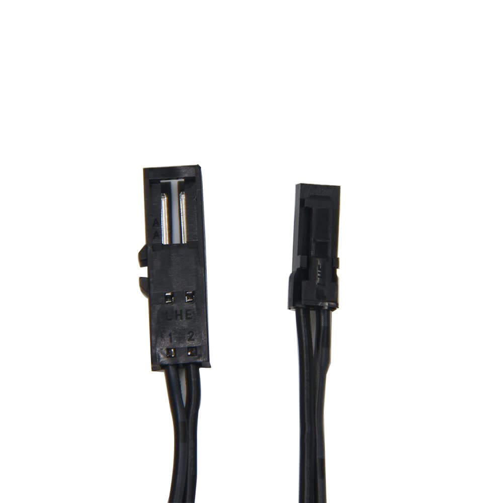 CC27-2 Black Flexible Extendable Cable 6.56ft with 12V JST Connector Male and Female for 12V Puck Lights, LED Strip Light, 12V Driver
