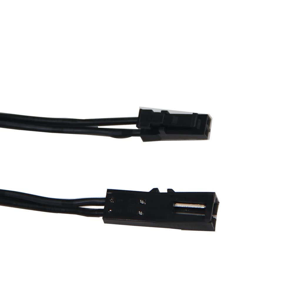 CC27-2 Black Flexible Extendable Cable 6.56ft with 12V JST Connector Male and Female for 12V Puck Lights, LED Strip Light, 12V Driver