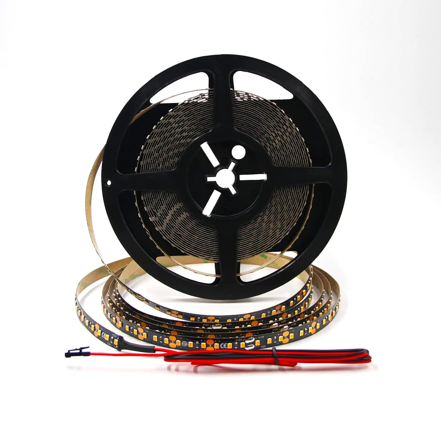 FS31 10mm LED Strip Light 12V 9.6W/m 2700K ETL Listed CRI 90+ with Soft Even Light for Living Room and Wardrobe (Black)