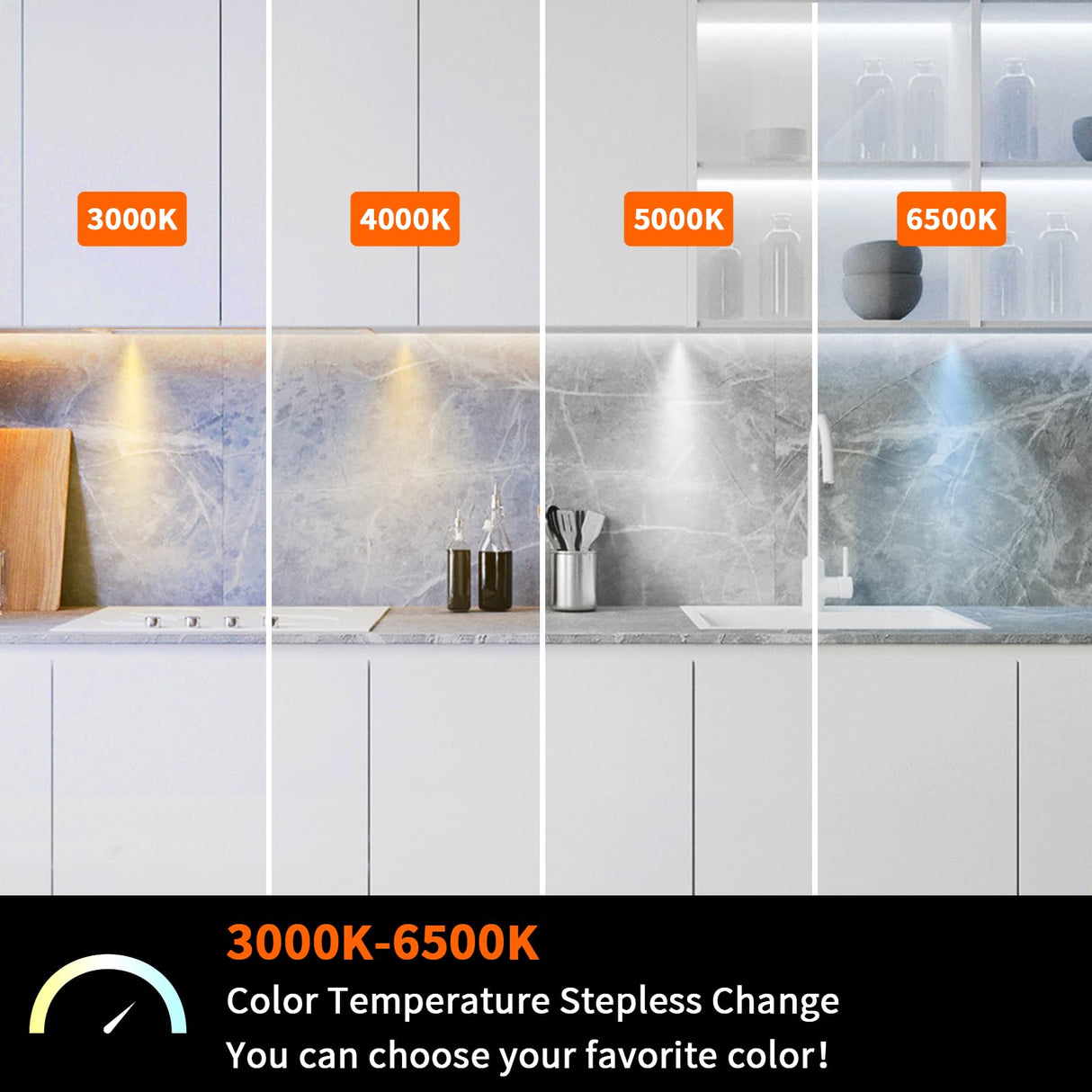 PL05  12V 1.8W Cabinet Puck Light 3000K-6000K Recessd & Surface mounted for Kitchen Living Room & Bookshelf