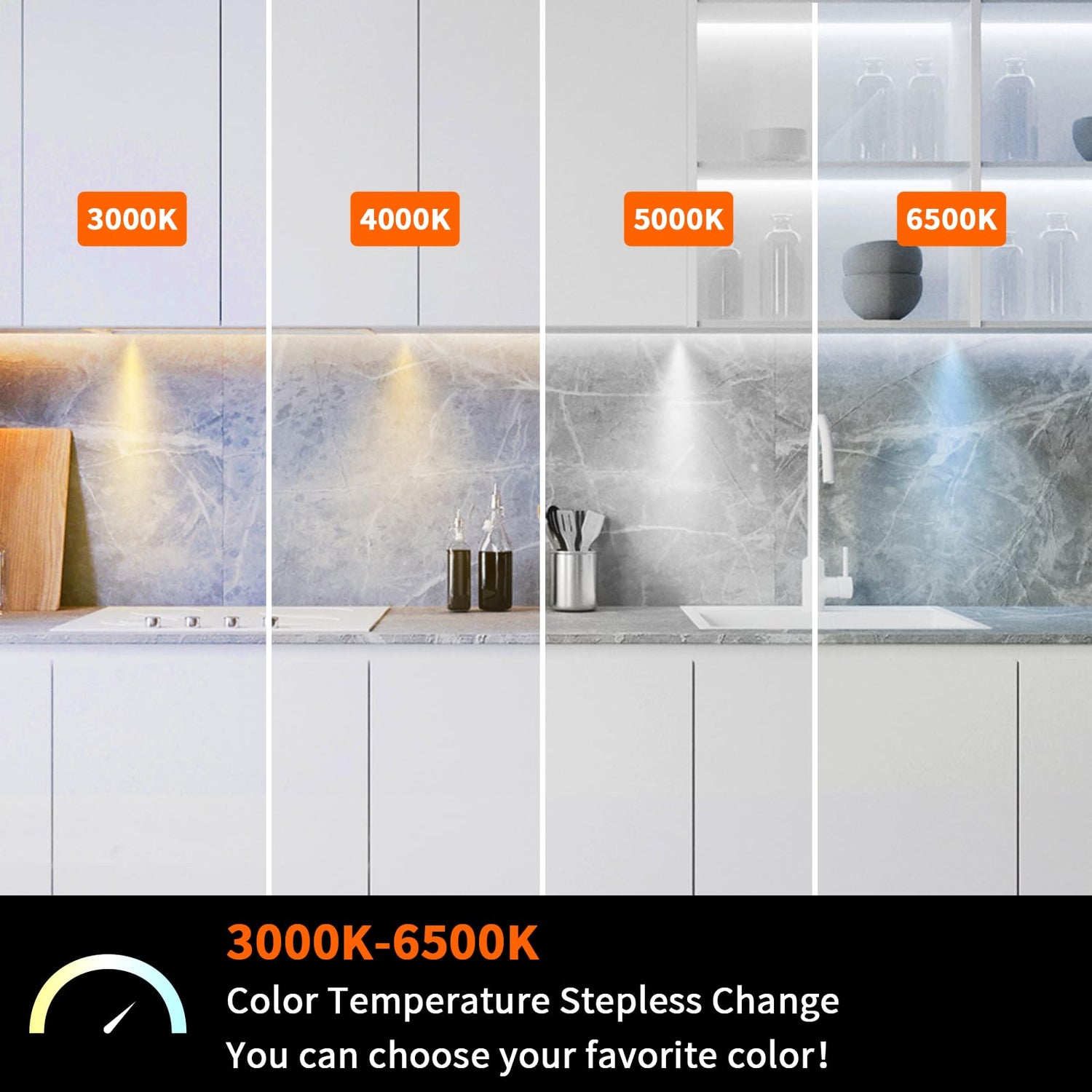 PL05  12V 1.8W Cabinet Puck Light 3000K-6000K Recessd & Surface mounted for Kitchen Living Room & Bookshelf