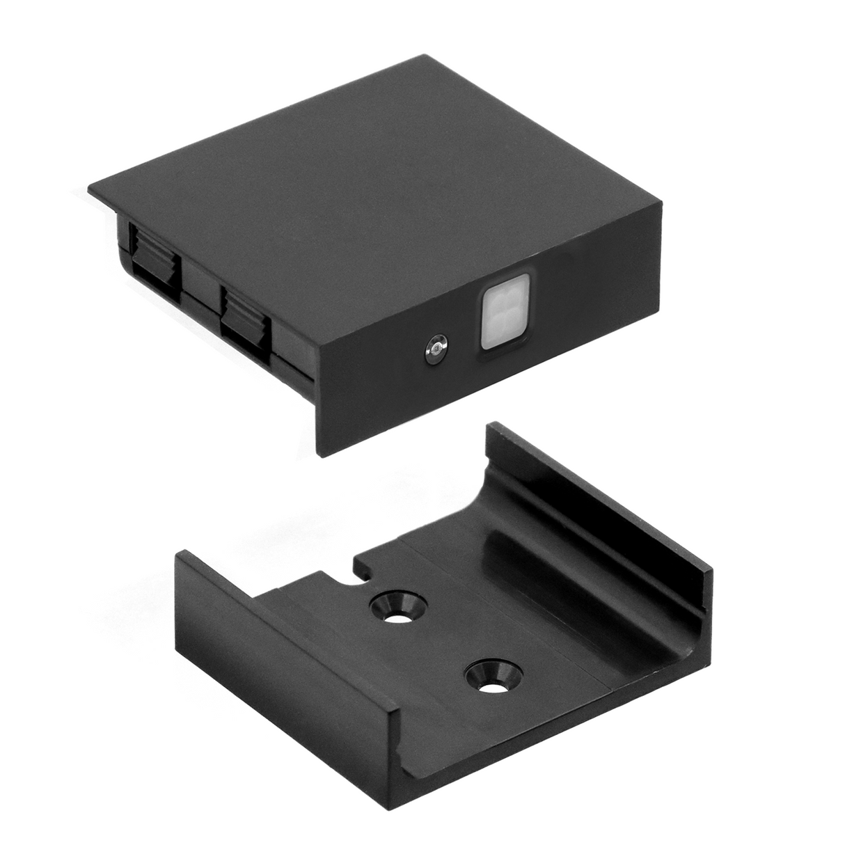 PR12 Black DC5V Wireless PIR Sensor Switch  With Wireless Receiver for Closet Light Under Cabinets Counters Wardrobes