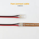 CC68-8-A 2-Pin Quick Link  Connector with 10 cm Cable for 12V 8mm COB LED Strip Lights