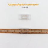 2Pin 8mm 12V Solderless COB LED Strip Connectors Kit( COB mini crystal buckle) With Fast Connectable, Gapless/Splice Connector & L-shaped/Corner Connector