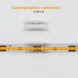 2Pin 5mm 12V Solderless COB LED Strip Connectors Kit( COB mini crystal buckle) With Fast Connectable, Gapless/Splice Connector & L-shaped/Corner Connector