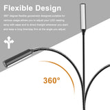 RL18 12V LED Reading Light, 14.1W with Adjustable CCT 2700K–6500K Wall Mounted Book Light with USB Charging Port for Offices, Dormitories(2 Packs)