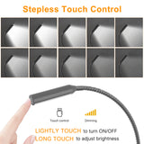 RL18 12V LED Reading Light, 14.1W with Adjustable CCT 2700K–6500K Wall Mounted Book Light with USB Charging Port for Offices, Dormitories(2 Packs)