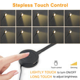 RL11 12V LED Reading Light 13W with 3000K Warm White, Wall Mounted Book Light with USB Charging Port for Bedrooms, Offices, Dormitories & Hotels(2 Packs)