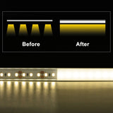 AP46 Black Aluminum U Shape Channel with Milky Transparent Clear Cover for LED Strip Lights PCB≤12mm