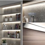 APC7 LED Aluminum Profile 10 Packs 3.3ft with Milky PC Covers and 10 Quick-Link Plugin Connectors for Mini Cut/Free Cut 8mm PCB Width LED Strip Light Cabinet Lighting