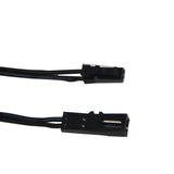 CC27-2 Black Flexible Extendable Cable 6.56ft with 12V JST Connector Male and Female for 12V Puck Lights, LED Strip Light, 12V Driver