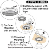 PL05 12V 1.8W LED Cabinet Light 4000K with Wireless Touch Sensor Switch for Kitchen Living Room & Bedroom