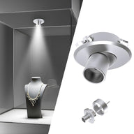 CF03 12V 1W 4000K Rotatable Recessed Mounted LED Panel Spotlight for Jewelry Showcase Display Cabinet & Cupboard