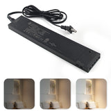 24V Black LED Driver, Dimmable,with 5.9ft Removable AC Cord & JST connecter Port