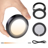 PL05  12V 1.8W Cabinet Puck Light 3000K-6000K Recessd & Surface mounted for Kitchen Living Room & Bookshelf