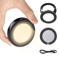 PL05  12V 1.8W Cabinet Puck Light 3000K Recessd & Surface mounted for Kitchen Living Room & Bookshelf