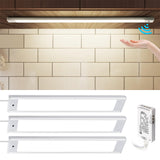 HS46 Motion Sensor Light Indoor, Under Cabinet Lights Plug in, Closet Lights, Stepless Dimming, Hand Wave Activated for Kitchen Shelf Cupboard Closet Workbench (12 in 4000K)