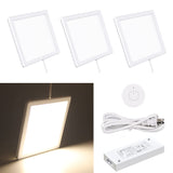 PL06 12V 3W Ultra Thin Surface Mounted Puck Light 4000K with Wireless Sensor Switch for Kitchen Living Room and Undercabinet