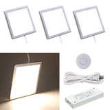 PL06 12V 3W Ultra Thin Surface Mounted Puck Light 4000K with Wireless Sensor Switch for Kitchen Living Room and Undercabinet