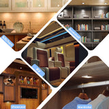 PL07 12V 3W LED Panel Light 4000K with Wireless Touch Sensor Switch for Bookshelf Display Cabinet & Wine Cabinet（6 Packs）
