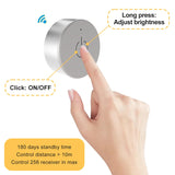 TS14 DC 12V/24V Wireless Dimmer & WiFi 2.4G Receiver Kit with 3-Pin Male Connector – Master Control for LED Lights in Cabinets, Closets, Wardrobes (Recessed or Surface Mounted)